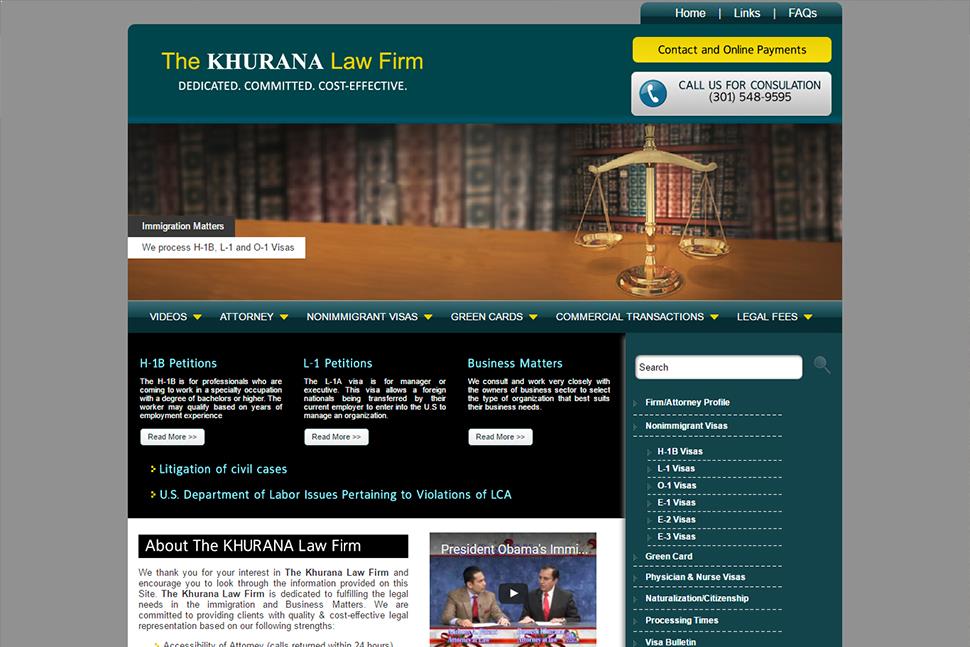 law group website design