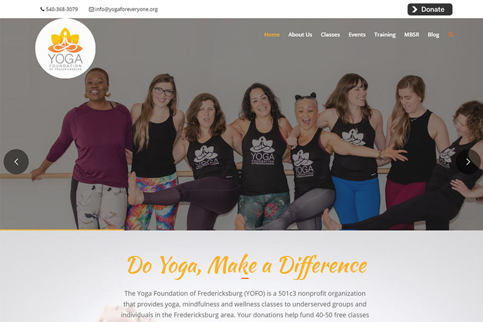 yoga website template design